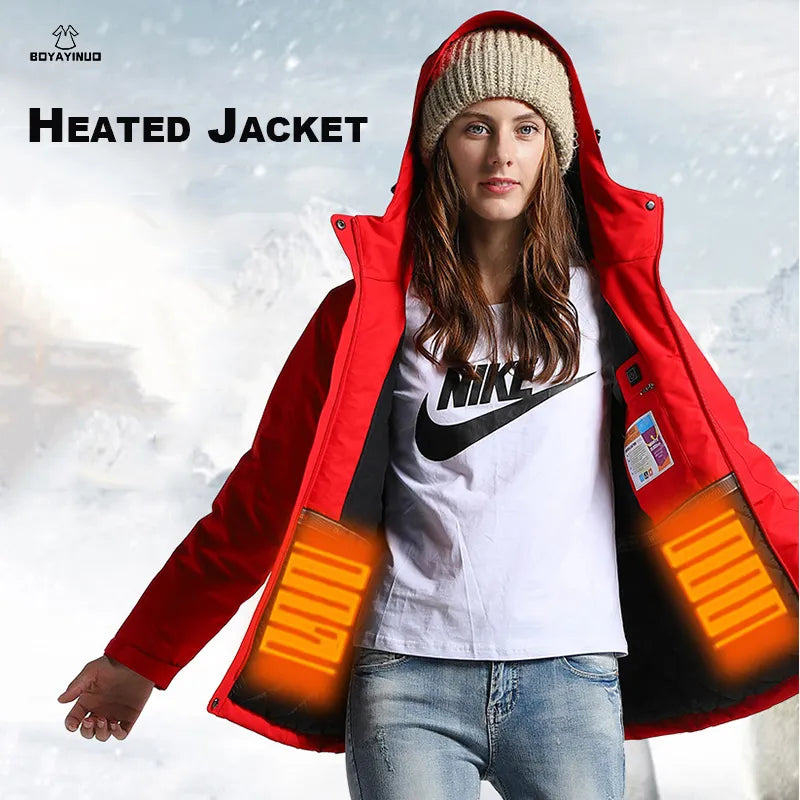 Heated Vest Winter Waterproof Thermal Jacket Vest